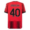 Original Fußballtrikot AC Mailand Vranckx 40 Heimtrikot 2023-24 Für Herren